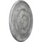 Ekena Millwork Traditional Reece Medallion (Canopies up to 5 7/8"), 24 3/8"OD x 1 1/8"P, Ultra Pure White Crackle CM24REUWC - alternate 3